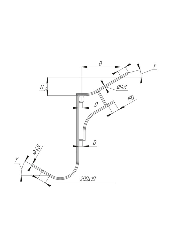 Кронштейн Modern трехрожковый