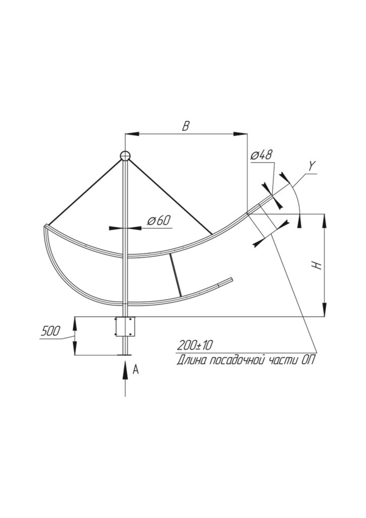 Кронштейн Spline двухрожковый
